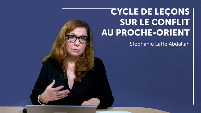 Photographie de Stéphanie Latte Abdallah au studio de Sciences Po