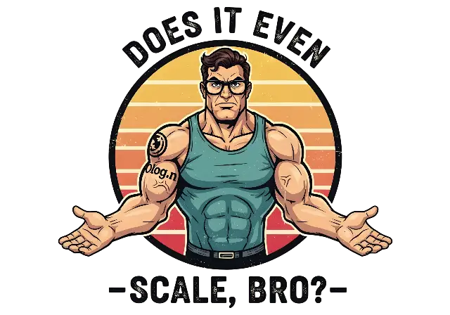 Retro Cartoon Muscular Man T-Shirt Design for Developers - classic - width: 5120px, height: 3584px