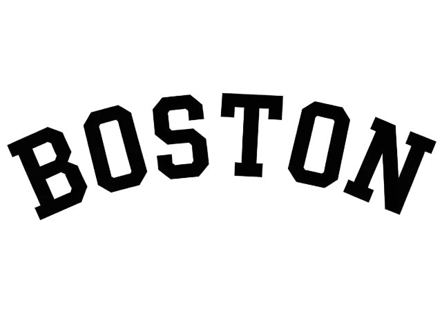 Collegiate Distressed Boston Arched Text Apparel Design - classic - width: 5120px, height: 3584px