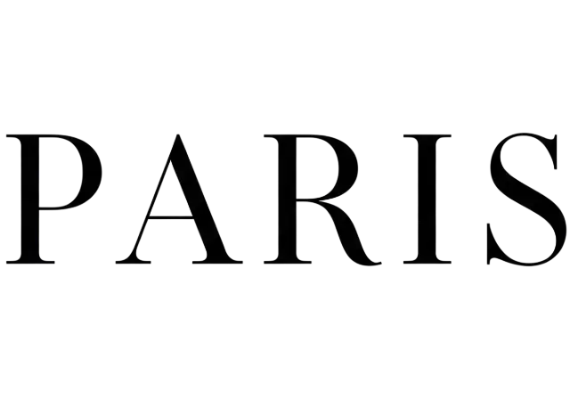 Elegant Typographic Paris Wordmark for Luxury Fashion Brands - classic - width: 5120px, height: 3584px