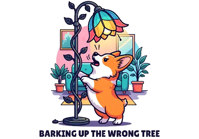 Cartoon Corgi Barking Floor Lamp Illustration for Dog Lovers - classic - width: 5120px, height: 3584px