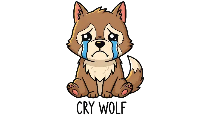 Chibi Crying Wolf Pup Graphic: Cute, Sad, Emotional Design - landscape - width: 5632px, height: 3072px