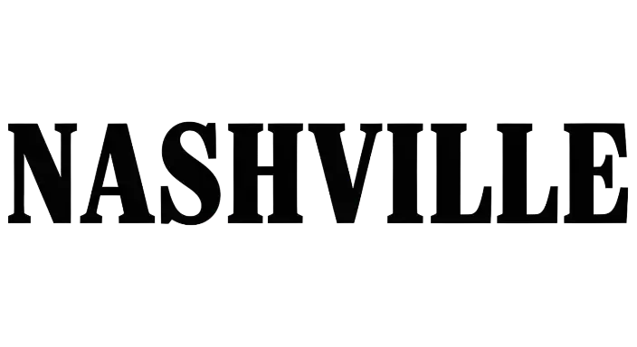 Sleek Modern 3D Nashville Text Design for Merchandise - landscape - width: 5632px, height: 3072px