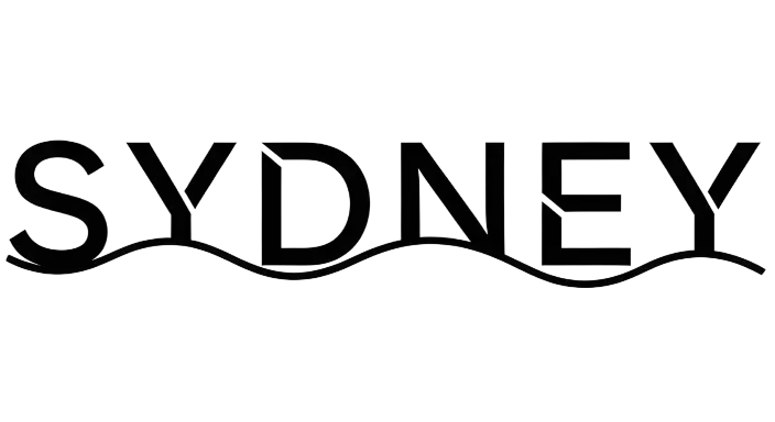 Minimalist Line Art Sydney Text Logo for City Enthusiasts - landscape - width: 5632px, height: 3072px