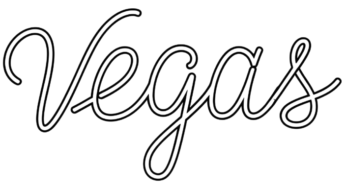 Script Vegas Typography Design for Elegant Travelers and Events - landscape - width: 5632px, height: 3072px