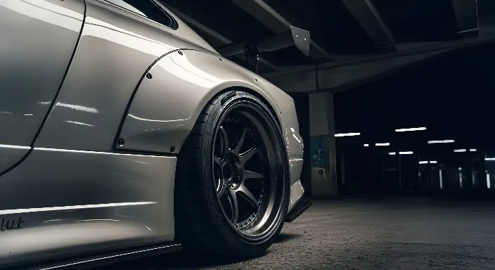 Automotive Photography Modified Sports Car: Widebody Urban Scene