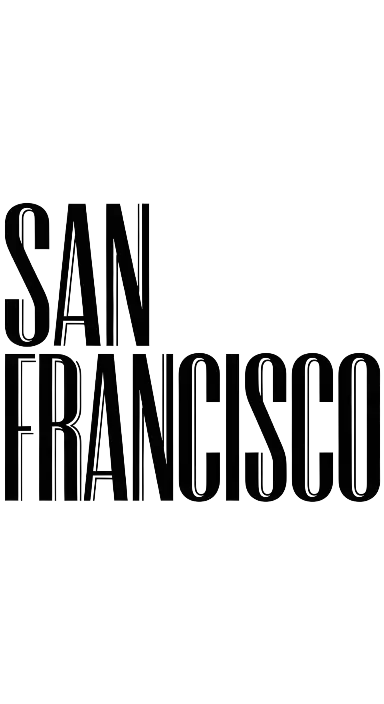 Minimalist Typographic San Francisco Design with Subtle Low Contrast - portrait - width: 3072px, height: 5632px