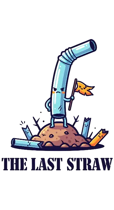 Cartoon Plastic Straw Character: The Last Straw Design - portrait - width: 3072px, height: 5632px