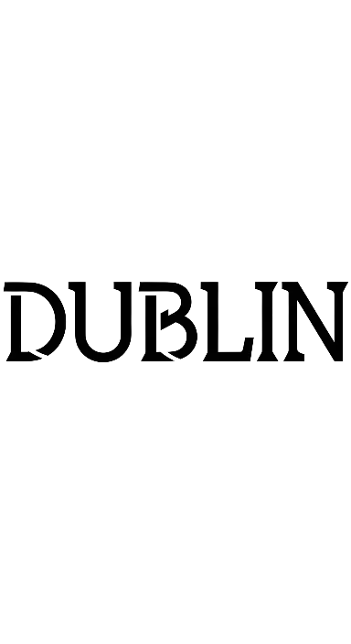 Dublin Typographic Distressed Text for Urban Explorers - portrait - width: 3072px, height: 5632px