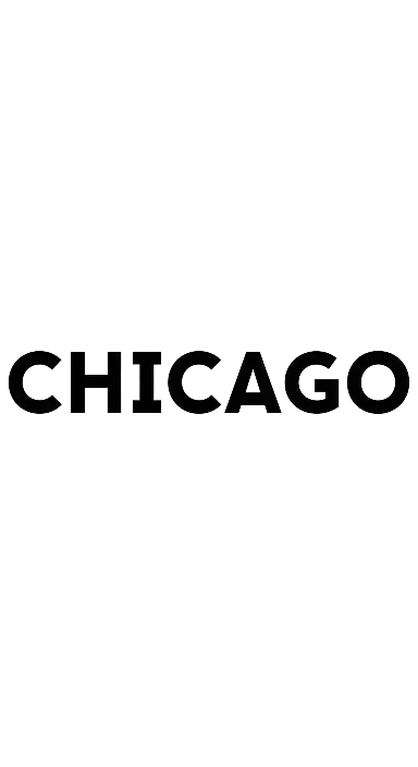 Minimalist Chicago Text Graphic with Subtle Embossed Effect - portrait - width: 3072px, height: 5632px