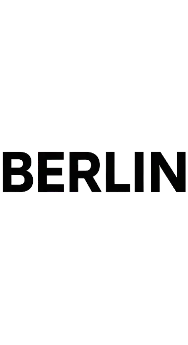Modern Typographic Berlin Logo for Urban Culture Enthusiasts - portrait - width: 3072px, height: 5632px