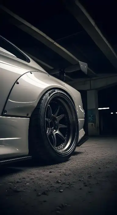Automotive Photography Modified Sports Car: Widebody Urban Scene