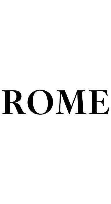 Subtle 3D ROME Typography Logo Design for Sophisticated Brands - portrait - width: 3072px, height: 5632px