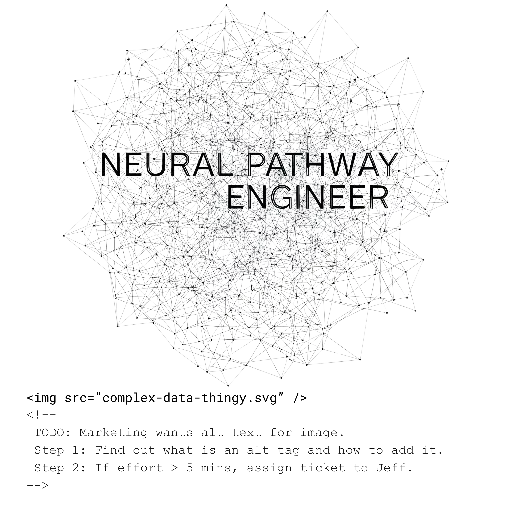 Digital Art Neural Pathway Engineer Abstract Network Graphic