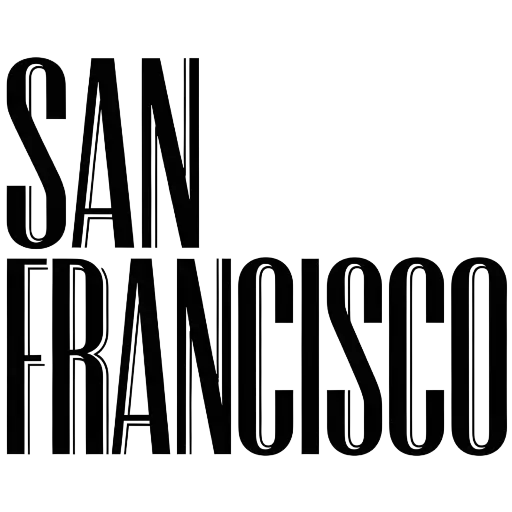 Minimalist San Francisco Typography Surf Cap