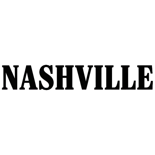 Sleek Modern 3D Nashville Text Design for Merchandise