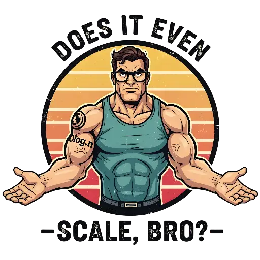 Retro Cartoon Muscular Man T-Shirt Design for Developers