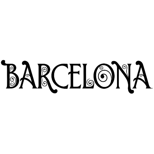 Barcelona Stylized Text Surf Cap