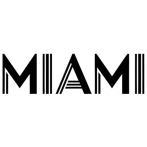 MIAMI Text Logo Surf Cap