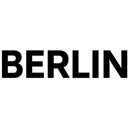 Modern Typographic Berlin Logo for Urban Culture Enthusiasts