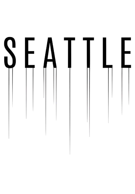 Digital Glitch Seattle Dripping Text Art for Modern Urban Style - traditional - width: 3584px, height: 5120px