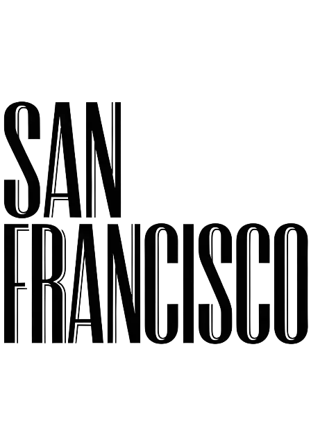 Minimalist Typographic San Francisco Design with Subtle Low Contrast - traditional - width: 3584px, height: 5120px