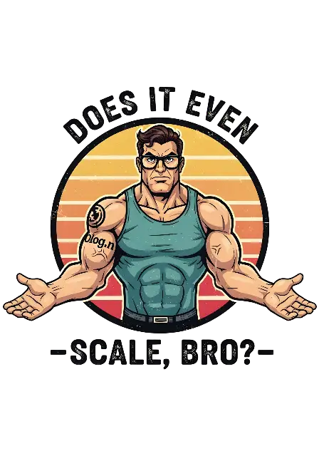 Retro Cartoon Muscular Man T-Shirt Design for Developers - traditional - width: 3584px, height: 5120px