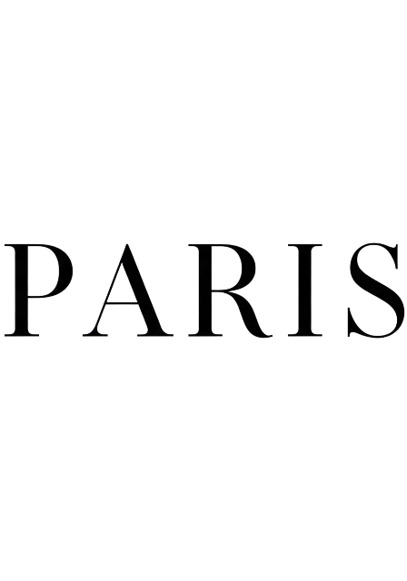 Elegant Typographic Paris Wordmark for Luxury Fashion Brands - traditional - width: 3584px, height: 5120px