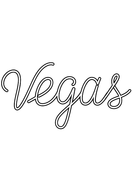 Script Vegas Typography Design for Elegant Travelers and Events - traditional - width: 3584px, height: 5120px