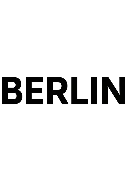 Modern Typographic Berlin Logo for Urban Culture Enthusiasts - traditional - width: 3584px, height: 5120px