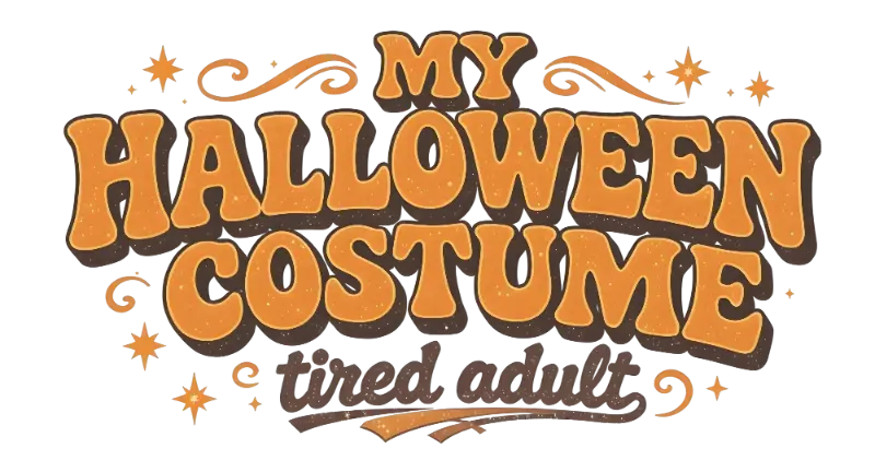 Retro Groovy Distressed Halloween Text Graphic Custom Kiss-Cut Stickers