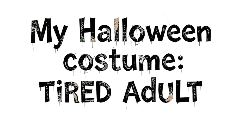 Distressed Grunge Halloween Typography Horror Kiss-Cut Stickers