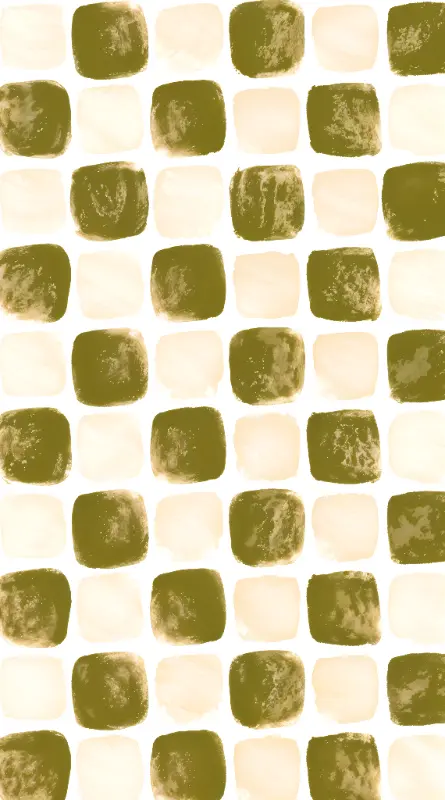 Olive Green Textured Rustic Irregular Checkerboard