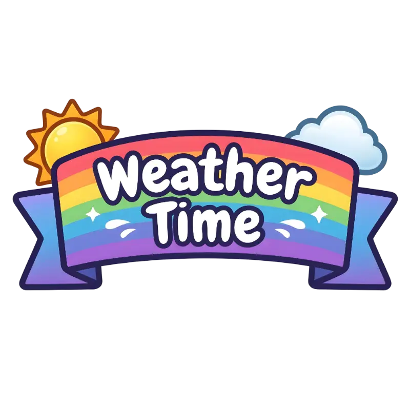 Playful Rainbow Weather Time Icons