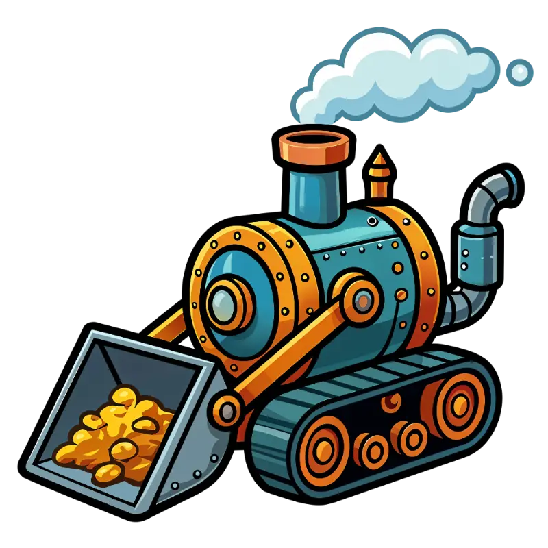 Whimsical Steampunk Excavator