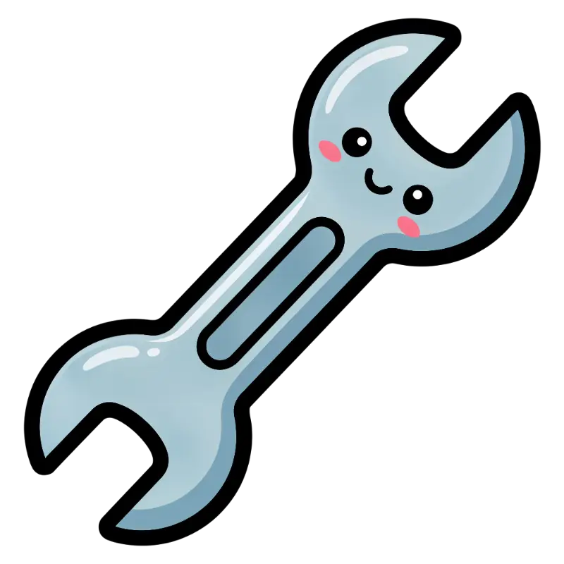 Kawaii Smiling Wrench