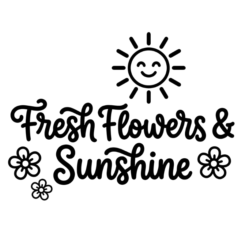 Dotted Outline Hand-Drawn Bright Ideas Sunshine Calligraphy