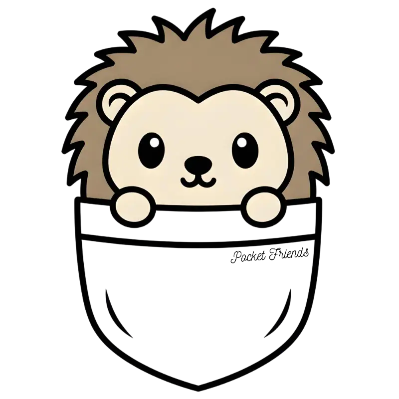 Pocket Friends Hedgehog Peeking Pocket Graphic