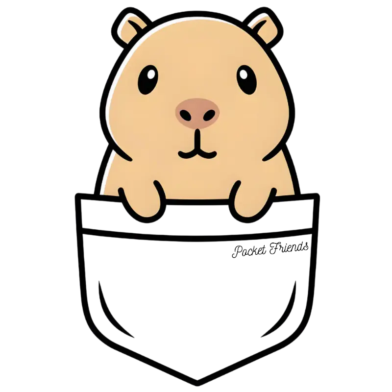 Pocket Friends Capybara Peeking Pocket Graphic