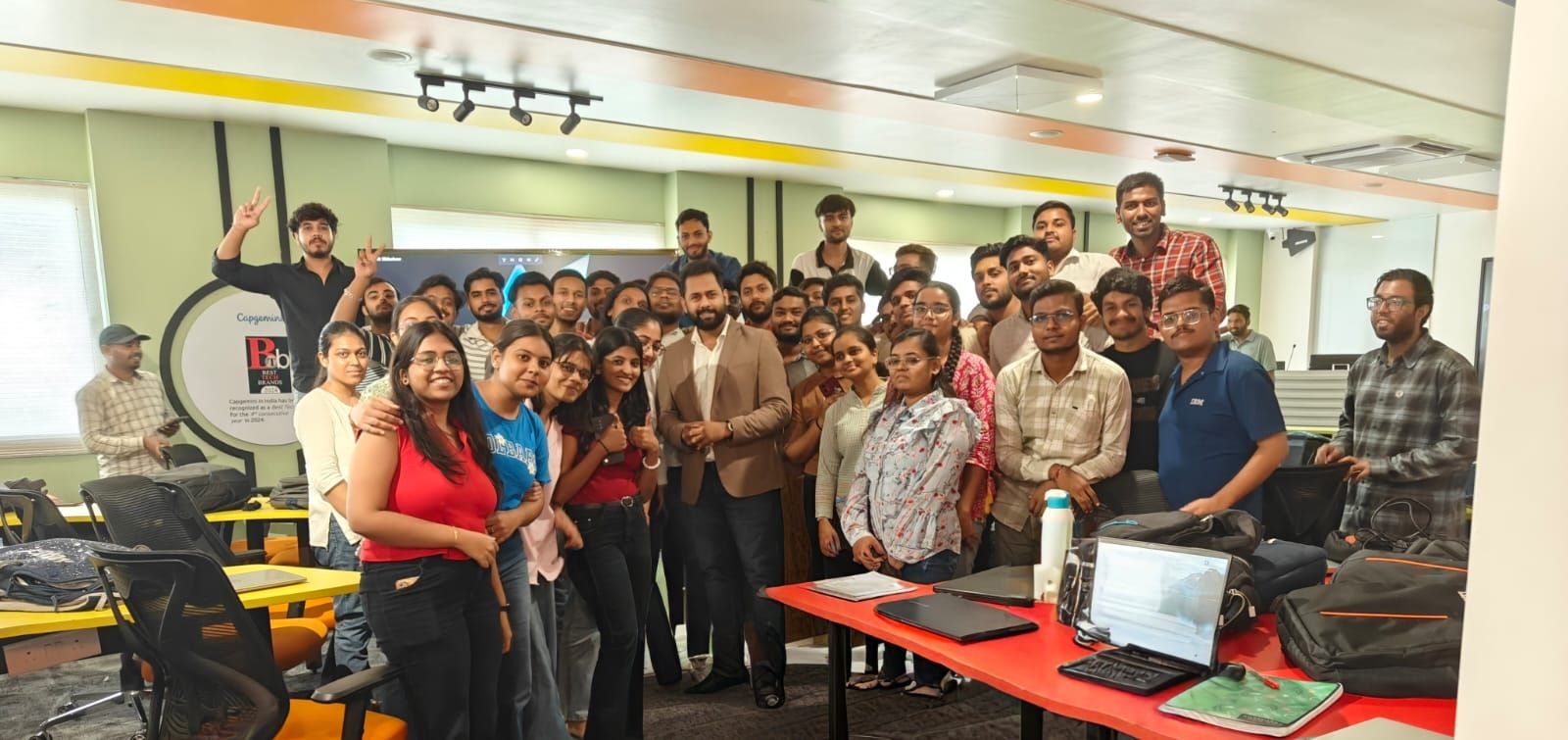 A group picture from a training session.