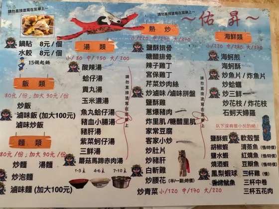 佑昇生億鍋貼 最新菜單照片