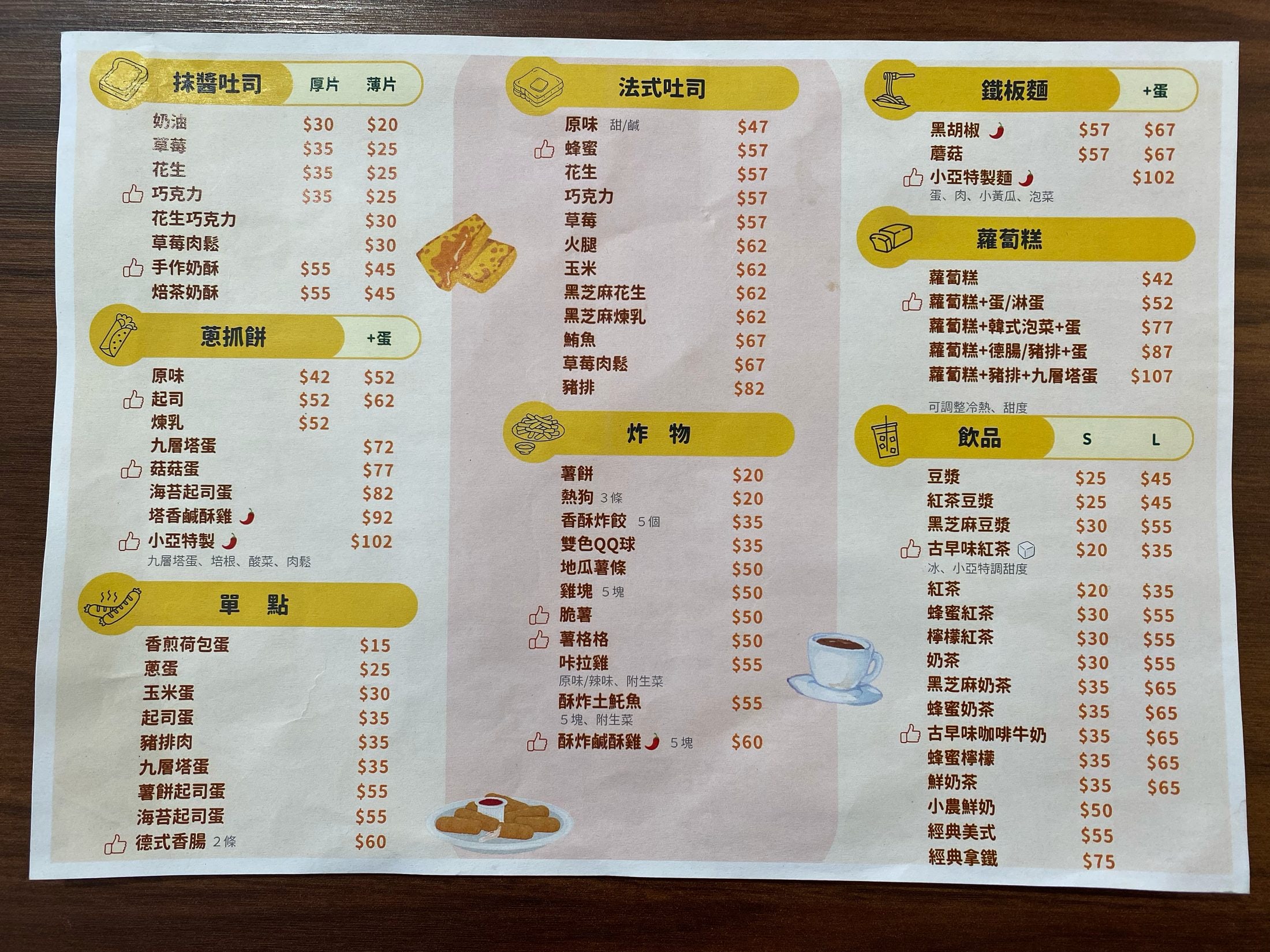小亞早餐豐原yeah 最新菜單照片第 2 頁