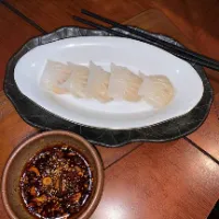 Hakau udang with chilli oil