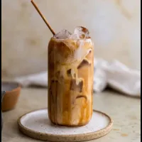 Caramel ice coffee latte 
