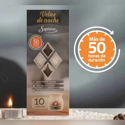 Velas de noche (10 un.)