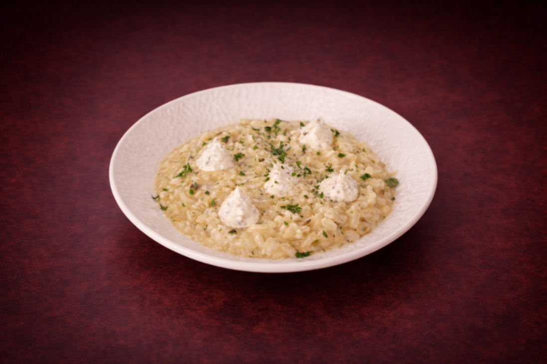 義式松露起司奶油燉飯（Truffle Cheese Risotto）｜1884 Taipei 義式澱粉精選，NT$ 230・以義式手法慢火燉煮，米心保留微Q口感，融合松露白醬與雙重起司香氣，濃郁滑順、風味優雅。

過敏原: 蛋奶類


