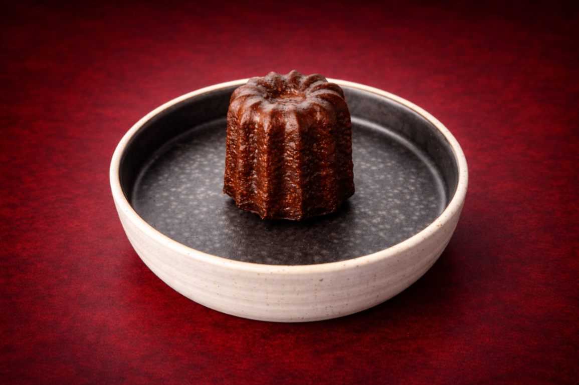 法式經典小點 (可麗露)（Classic French Pastries (Canelé)）｜1884 Taipei 精品甜點，NT$ 150・外層焦脆、內裡柔軟濕潤，帶有淡淡海鹽與香草氣息，小巧卻風味濃郁。


過敏原: 蛋奶類 , 麩質