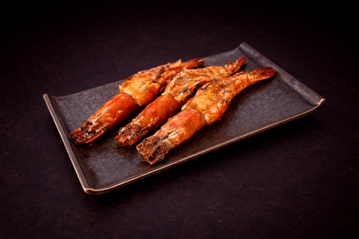 烤大蝦三味 (明太子）（Mentaiko Grilled Prawns）｜Club One Taipei 炒/烤物，NT$380・炭火烤鮮蝦佐濃郁明太子奶油

過敏原: 海鮮 , 奶