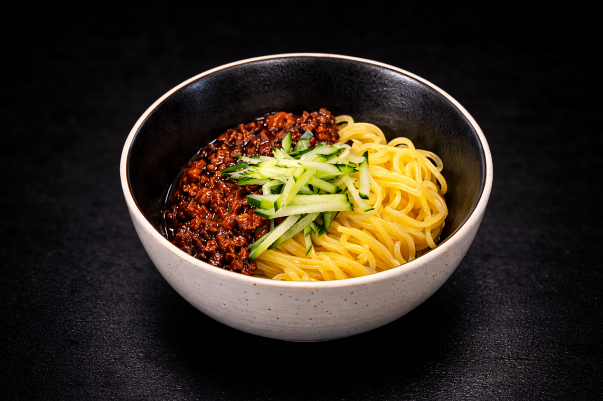 赤味噌炸醬麵（Aka Miso Jajang-men）｜Club One Taipei 日式麵類，NT$220・濃厚味噌肉醬，風味鮮明。

過敏原: 大豆 