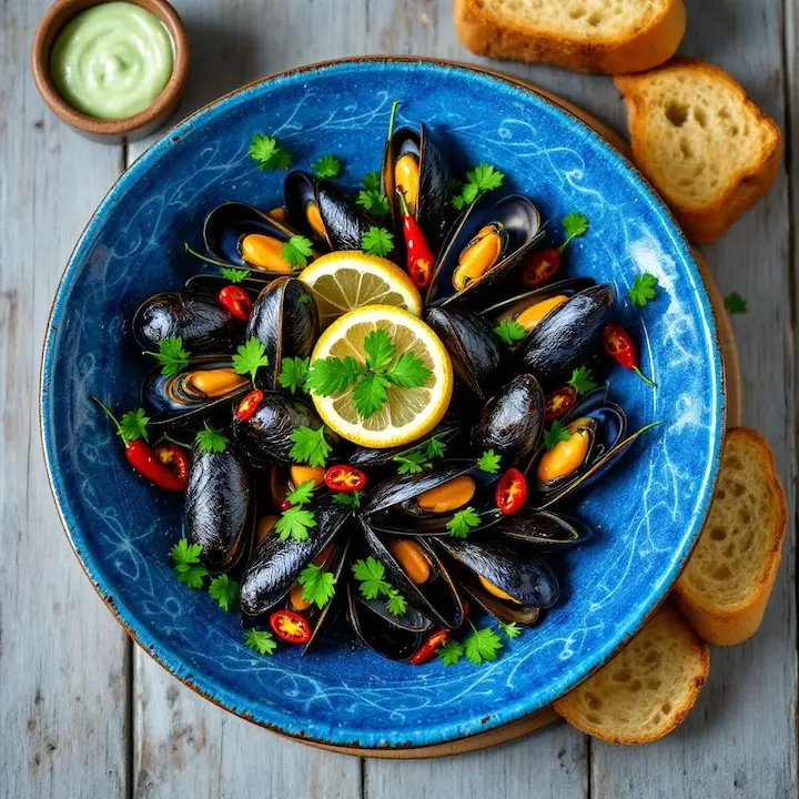 Steamed Mussels